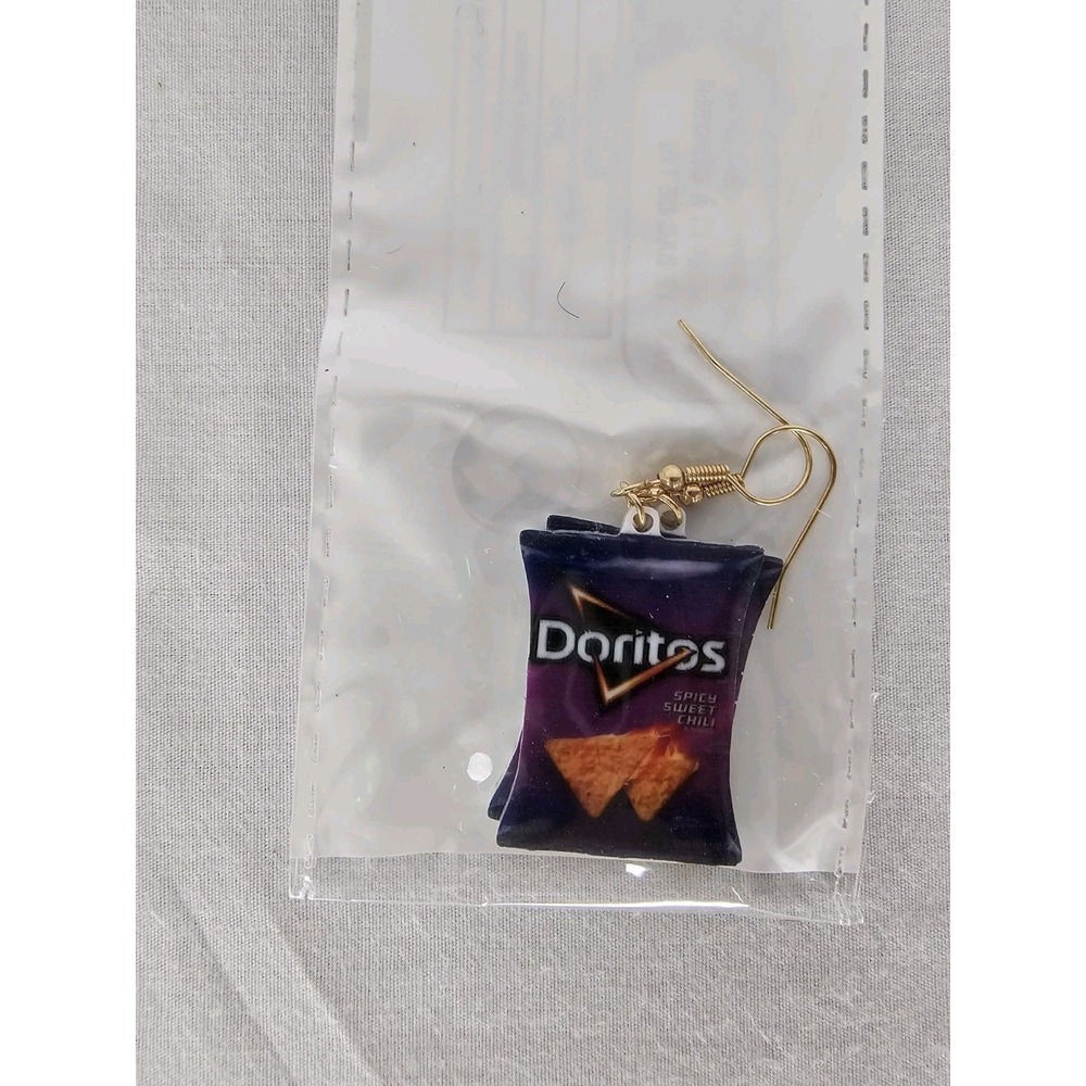 Nwt Dorito Dangle Earring‎ Novelty Mini Foodie Kitch Kidcore Jewelry